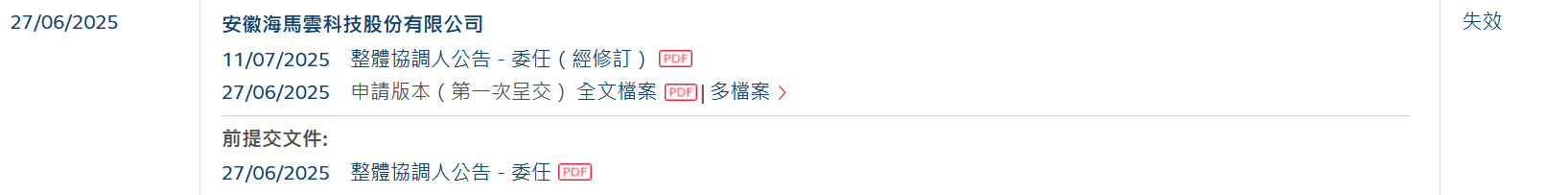 海马云上市遇挫，6 月递表 12 月失效